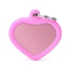 Médaille Gomme Coeur Aluminium Rose/Rose -Promos Vivariux Magasin medaille gomme coeur aluminium rose rose hta02pink my family
