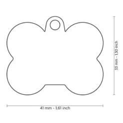 Médaille Gomme Os Aluminium Noir/Noir -Promos Vivariux Magasin medaille gomme os aluminium noir noir hta01black my family 1