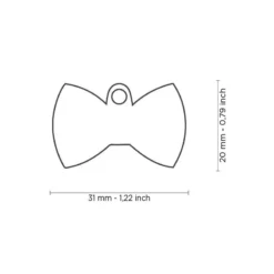 Médaille Noeud Papillon Rouge -Promos Vivariux Magasin medaille noeud papillon rouge ch08red my family 1