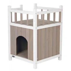 Natura Cat's Home Avec Balcon 45x65x45cm - Trixie -Promos Vivariux Magasin natura cats home avec balcon 45x65x45cm trixie 44093 trixie natura cats home avec balcon pour usage interieur et exterieur prote 2