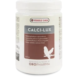 VERSELE-LAGA Oropharma Calci-Lux 500gr - Source De Calcium Hydrosoluble - Oiseaux