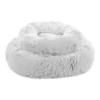 Panier Alba Rond Blanc 70cm - Flamingo -Promos Vivariux Magasin panier alba rond blanc 70cm flamingo 520849 flamingo pet products panier alba rond blanc materiau peluche avec rembourrage fibre