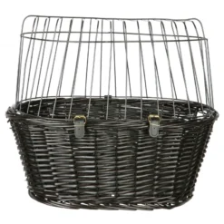 Panier De Vélo Pour Chien Noir 50x41x35cm Max 5kg - Trixie -Promos Vivariux Magasin panier de velo pour chien noir 50x41x35cm max 5kg trixie 2818 trixie panier de velo pour chien fixation sur le guidon avec grill 2