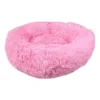 Panier Krems Rond Rose Clair 50cm - Flamingo -Promos Vivariux Magasin panier krems rond rose clair 50cm flamingo 520775 flamingo pet products panier krems rond flamingo rose materiau peluche avec re