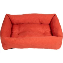 Panier Polly Orange, Brun Ou Beige 70x50cm - Jack And Vanilla -Promos Vivariux Magasin panier polly orange brun ou beige 70x50cm jack and vanilla polpackso02 pet solutions panier rectangulaire polly orange brun ou b 2