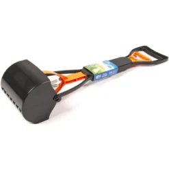 Pelle Ramasse-crottes Noir/Orange 60cm - Duvo+