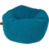 Pouf Pétrole 50x50x45cm -Promos Vivariux Magasin pouf petrole 50x50x45cm 671 445051 duvo specifications pouf tendance en tissu cotele doux avec etiquette en cuir surface tres do