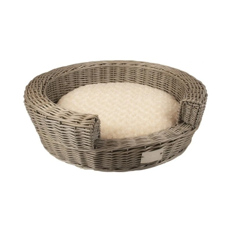 Provence Panier Entrée En Osier+coussin 47x47x16cm - Duvo+ 3 Provence Panier Entrée En Osier+coussin 47x47x16cm - Duvo+