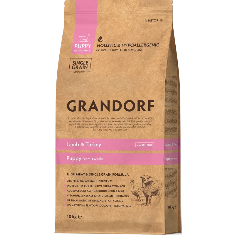 Puppy - Agneau Et Dinde 10kg - Grandorf 3 Puppy - Agneau Et Dinde 10kg - Grandorf