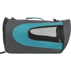 Sac Alina Anthracite/pétrole 27x27x52cm - Trixie -Promos Vivariux Magasin sac alina anthracite petrole 27x27x52cm trixie 28965 trixie sac alina souvre a lavant avec poche filet bandouliere amovible et r 2