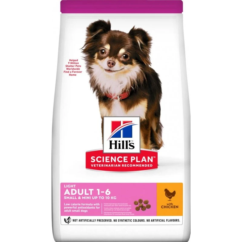 Science Plan Aliment Pour Chien Adulte Small & Mini Light Au Poulet 1,5kg - Hill's 3 Science Plan Aliment Pour Chien Adulte Small & Mini Light Au Poulet 1,5kg - Hill's