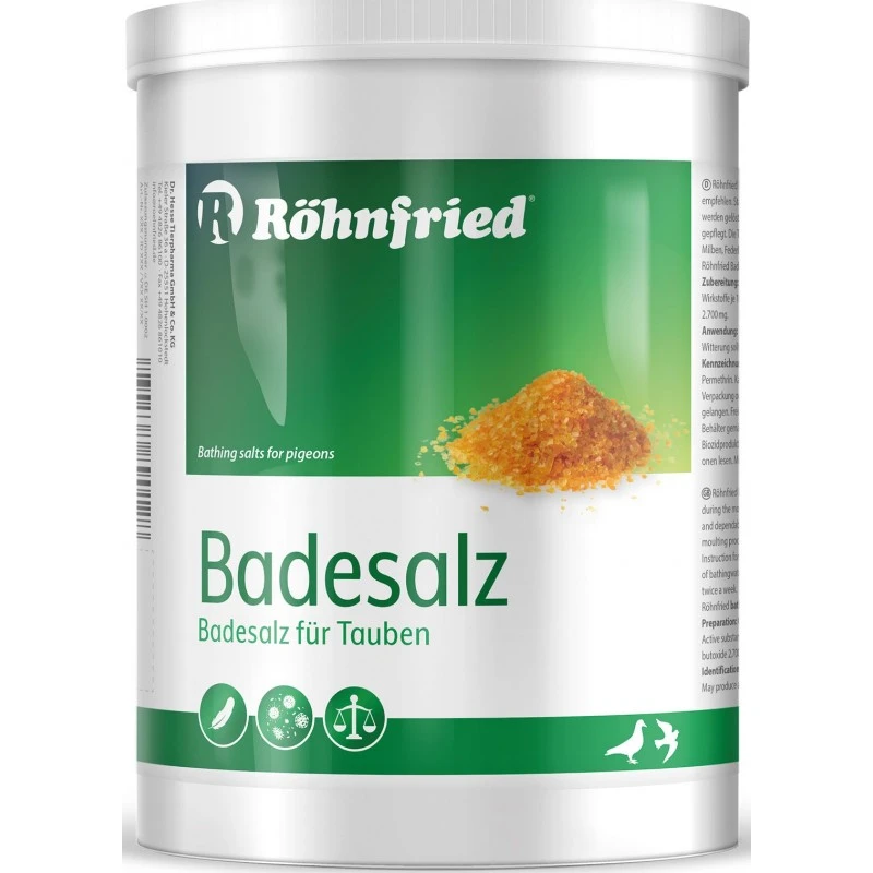 Sel De Bain (plumage) 800gr - Röhnfried - Dr Hesse Tierpharma GmbH & Co. KG 3 Sel De Bain (plumage) 800gr - Röhnfried - Dr Hesse Tierpharma GmbH & Co. KG