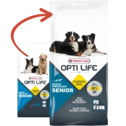 Senior Medium & Maxi - Grands & Moyens Chiens âgés +7ans - Poulet 12,5kg - Opti Life