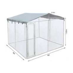 Toit Pour Enclos En Métal 400x300x182cm