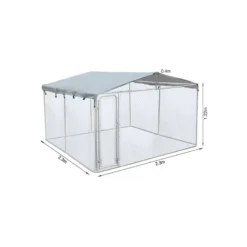 Toit Pour Enclos Métal 230x230x122cm