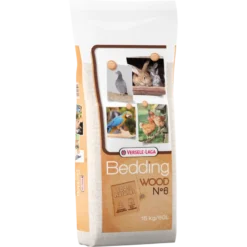 Versele-Laga Wood Bedding N° 6 - 60l 15kg - Fond Hygiénique De Rognures De Hêtre Broyées
