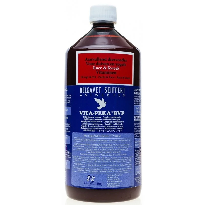 Vita-Peka BVP Elevage Et Vol 1L - Belgavet 3 Vita-Peka BVP Elevage Et Vol 1L - Belgavet