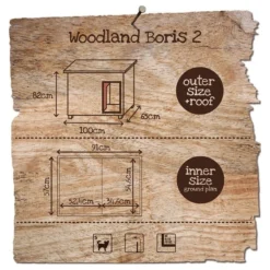 Woodland Niche Pour Chien Boris Classic 100x65x82cm - Duvo+ -Promos Vivariux Magasin woodland niche pour chien boris classic 100x65x82cm duvo 780 040 duvo specifications bois traite avec coupe vent toit en roofing 2